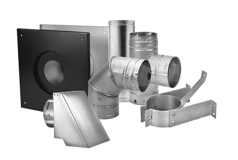 DuraVent 4 in. H X 12 in. W Silver Steel Pellet Vent Kit - Mycitystee