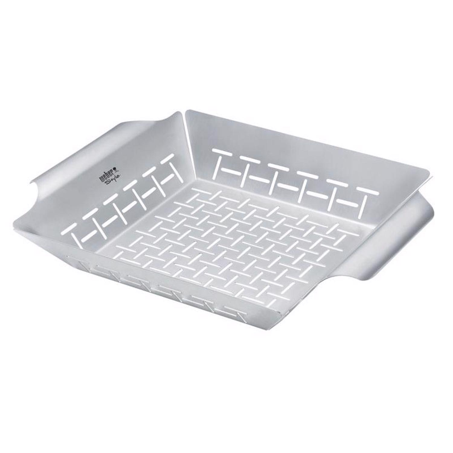 Weber Stainless Steel Grill Basket 13.8 in. L X 11.8 in. W 1 pk - Mycitystee
