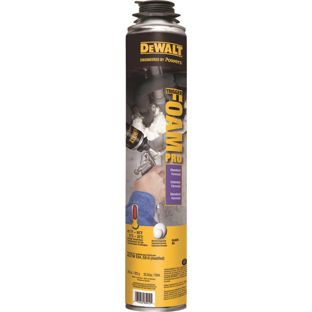 DEWALT Expansion Foams TRIGGERFOAM PRO STANDARD 29OZ. 08136N-PWR from DEWALT - Mycitystee