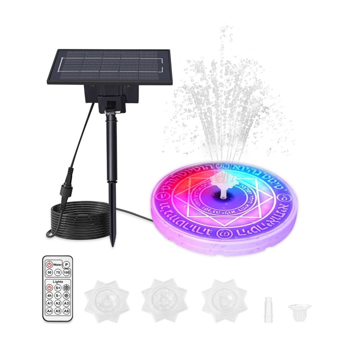 Backyard Pool 2.5W RGB 5V Solar Water Pump Light - Mycitystee