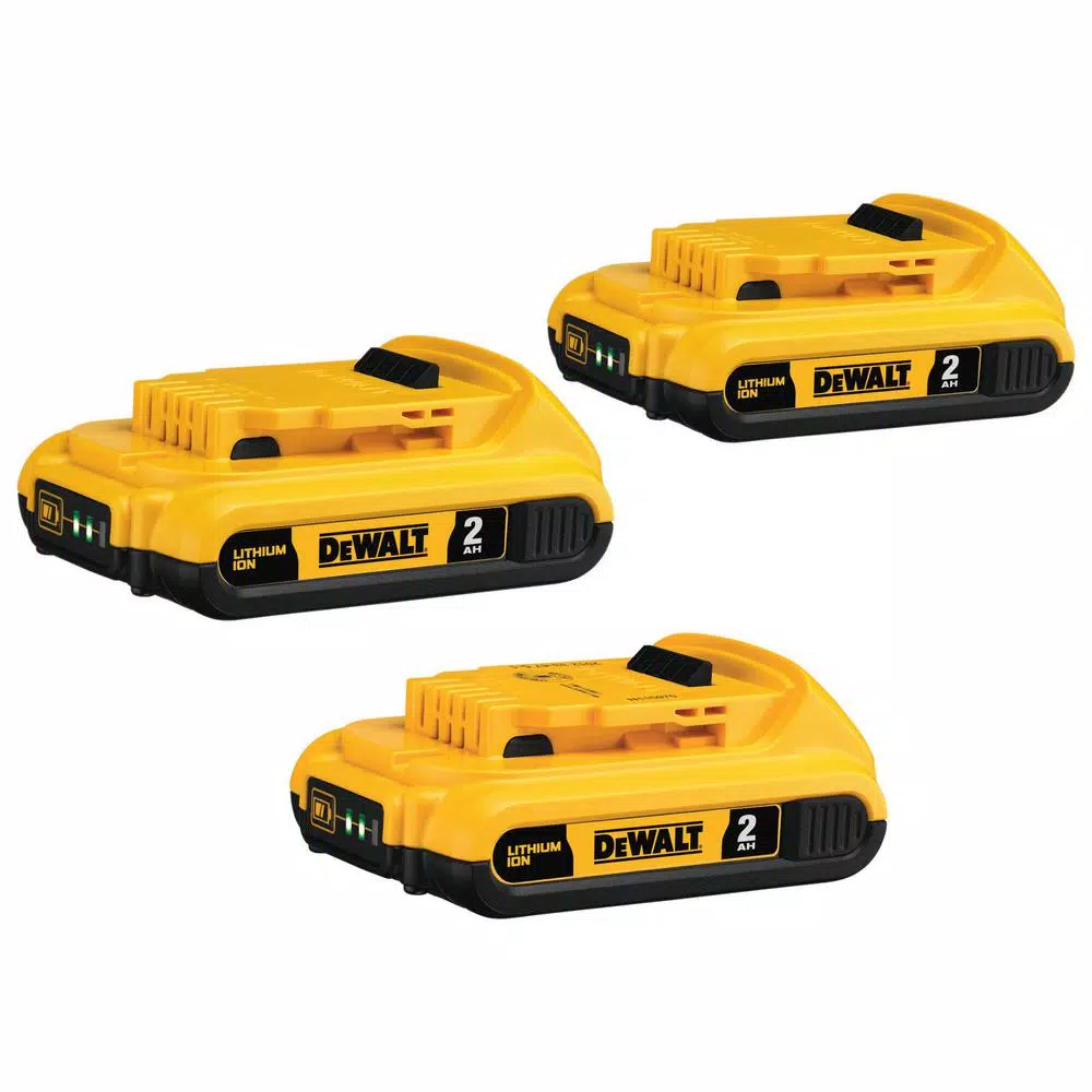 DEWALT 20-Volt MAX Compact Lithium-Ion 2.0Ah Battery Pack (3-Pack) and#8211; XDC Depot - Mycitystee