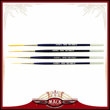 0-4 Series 444VII The Virus II Gold Hair Scrolling Script Brush Set - Mycitystee