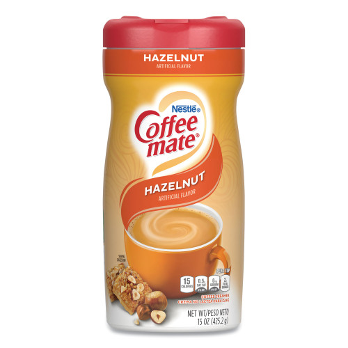 Coffee-mate Hazelnut Creamer Powder， 15oz Plastic Bottle (12345) - Mycitystee