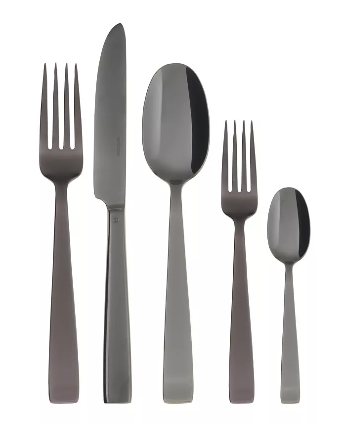 Rosenthal  Sambonet Flat Black 5 Piece Place Setting - Mycitystee