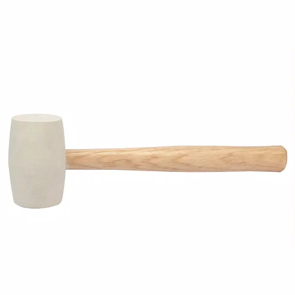 Bon Tool 16 oz. Thrifty White Rubber Mallet with 11 in. Wood Handle and#8211; XDC Depot - Mycitystee