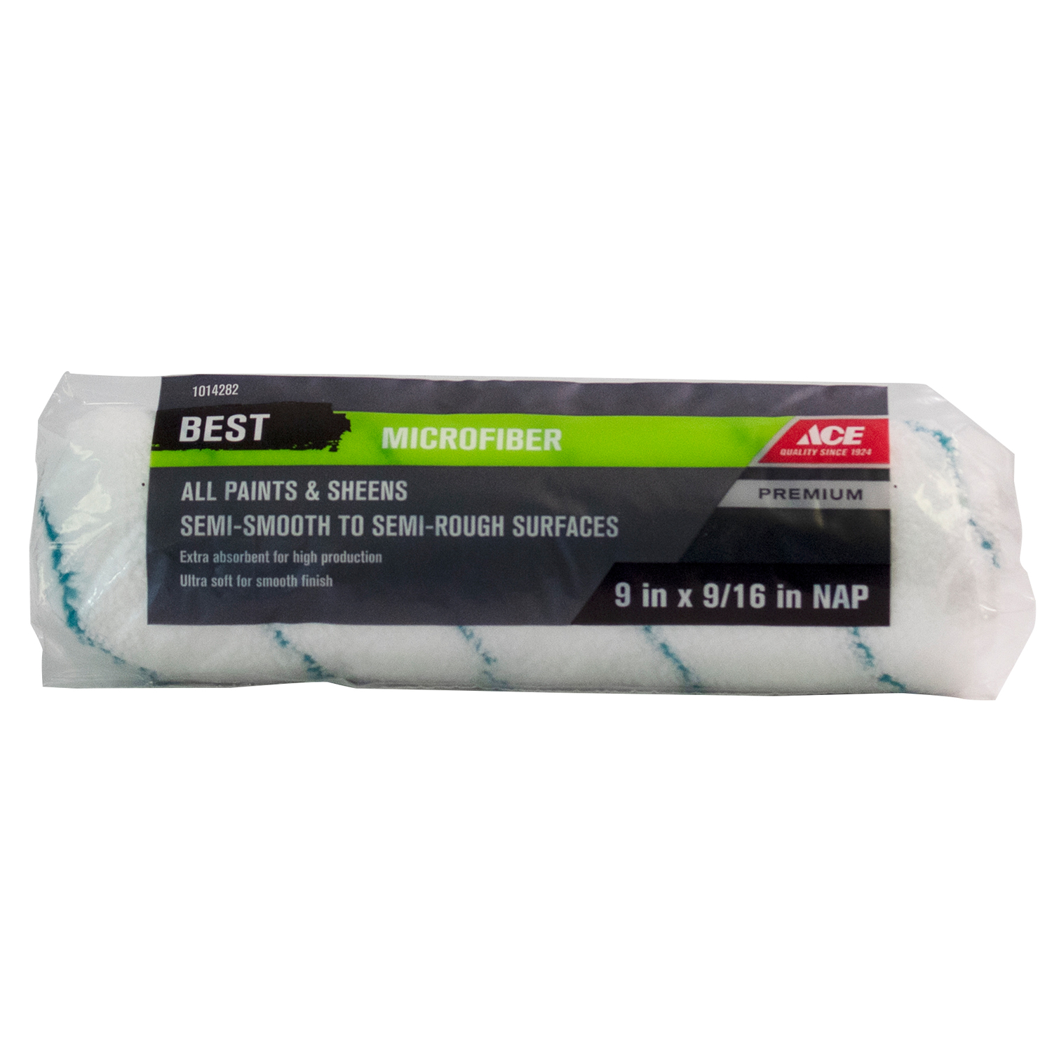 Ace Best Microfiber 9 in. W X 9/16 in. Paint Roller Cover 1 pk - Mycitystee