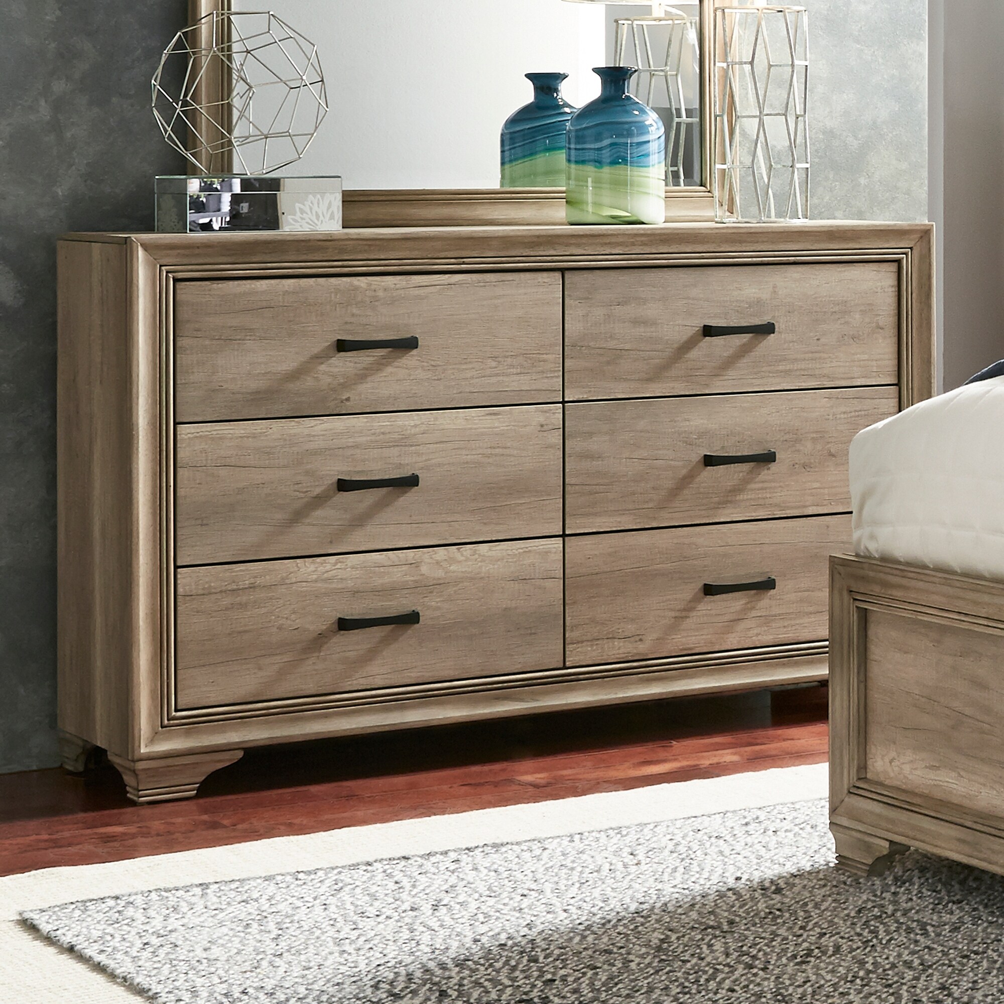 Sun Valley Sandstone 6 Drawer Dresser - - 17305848 - Mycitystee