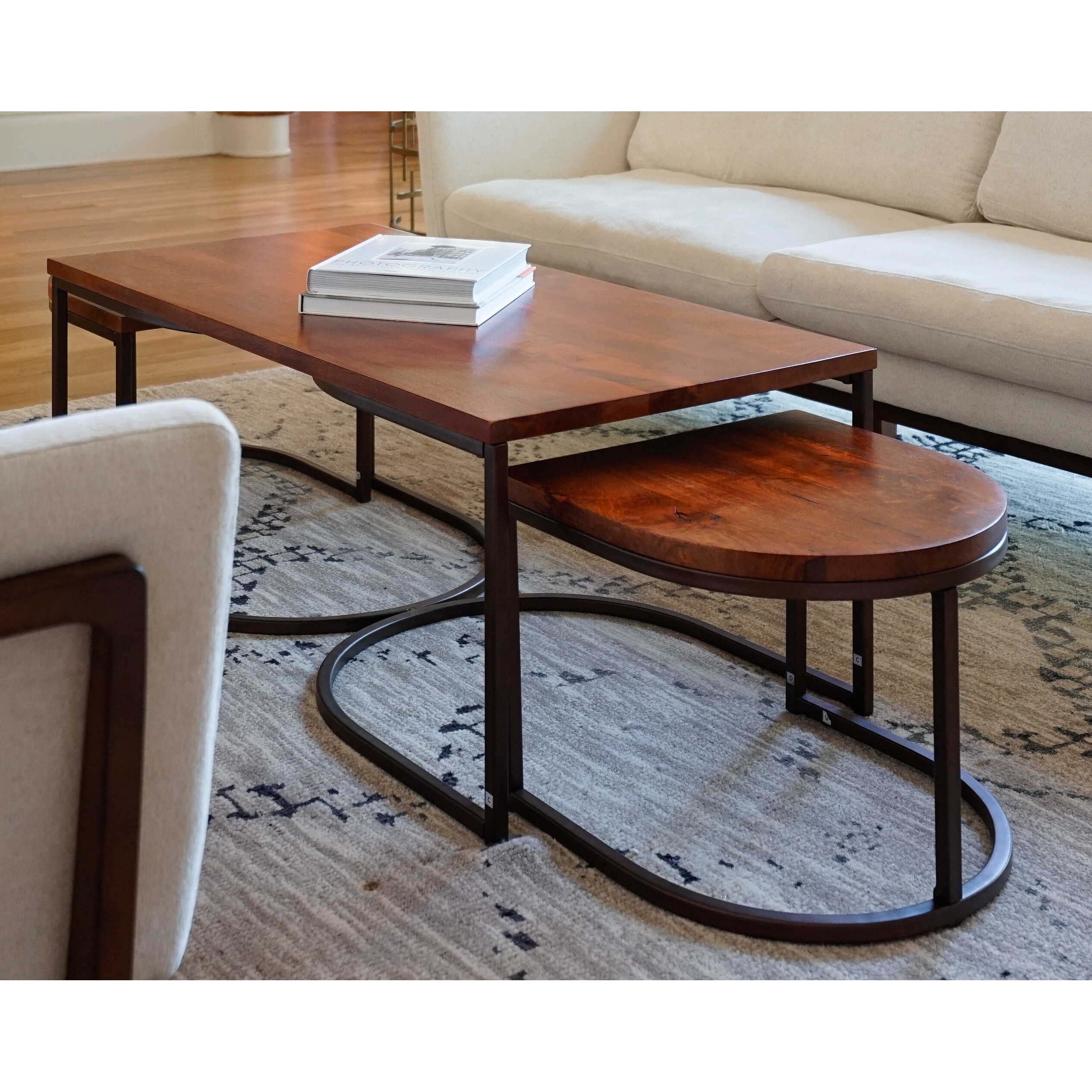 Posh Pollen Luton Coffee Table with Nesting Tables - Mycitystee
