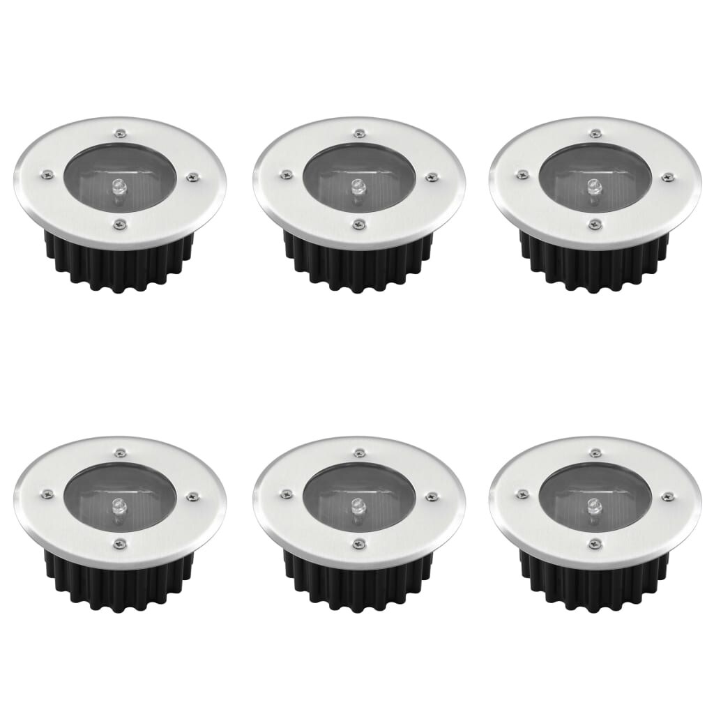 vidaXL Solar 6xround Ground Spot - Mycitystee
