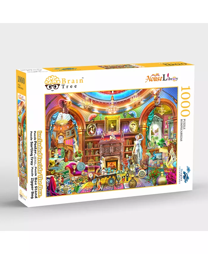 Brain Tree Games House Library 1000 Piece Jigsaw Puzzle - Mycitystee