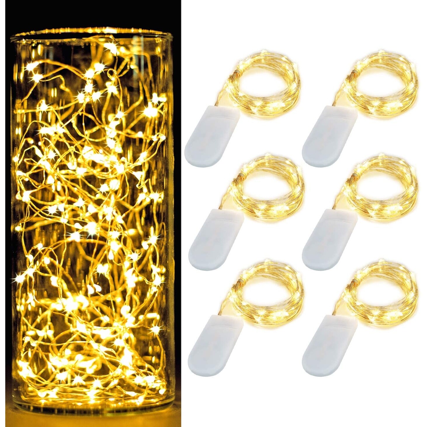 7Feet Starry String Lights， Warm White - Yellow Shopping - The Best Deals on String Lights | 39295024 - Mycitystee