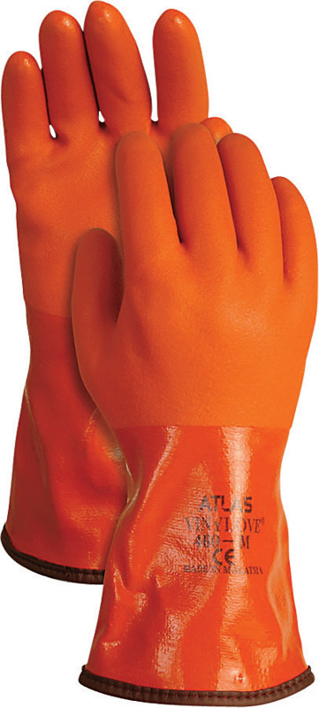 Atlas Unisex Indoor/Outdoor Coated Work Gloves Orange XL 1 pair - Mycitystee