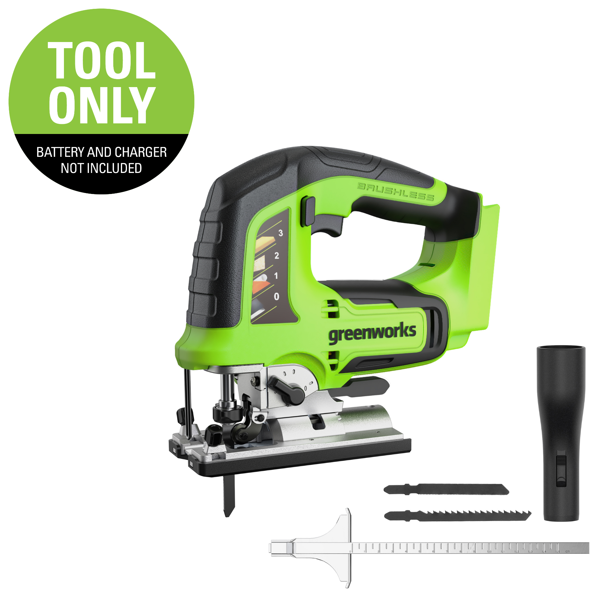 24V Brushless Jig Saw Tool Only | Greenworks - Mycitystee
