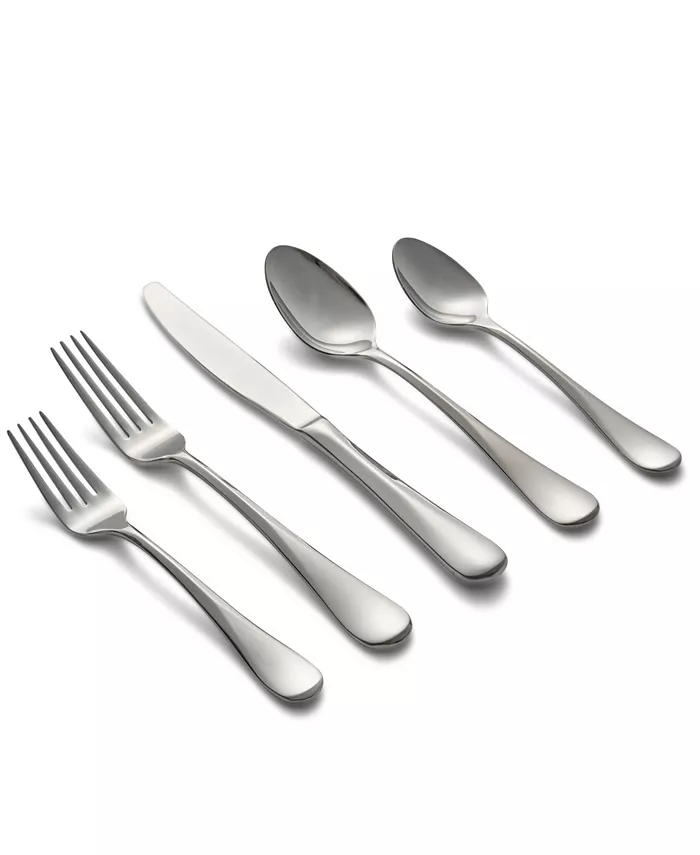 Cambridge Silversmiths Eloquence Mirror 20-Piece Flatware Set， Service for 4 - Mycitystee