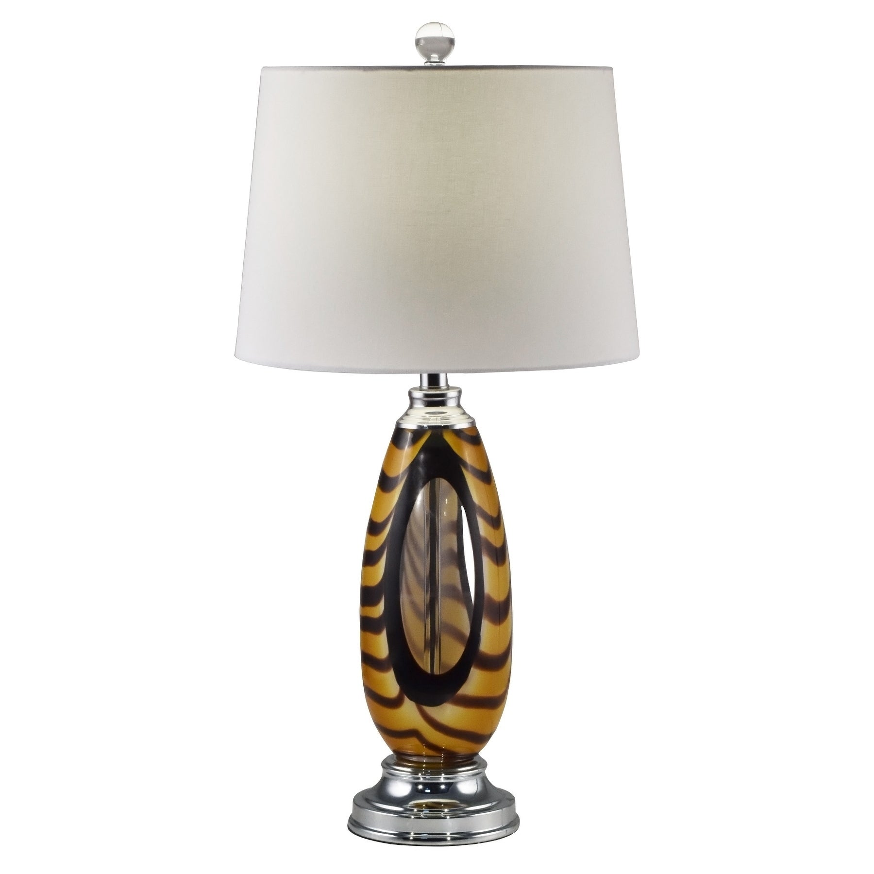Bengal Tiger Art Glass Table Lamp - Mycitystee