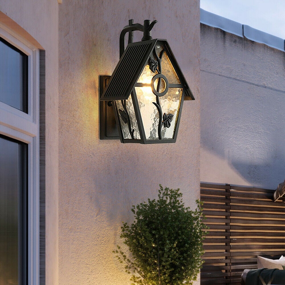 Waterproof Outdoor Wall Sconces Frosted Glass Flower Wall Lamp Shopping - The Best Deals on Outdoor Wall Lanterns | 40353272 - Mycitystee