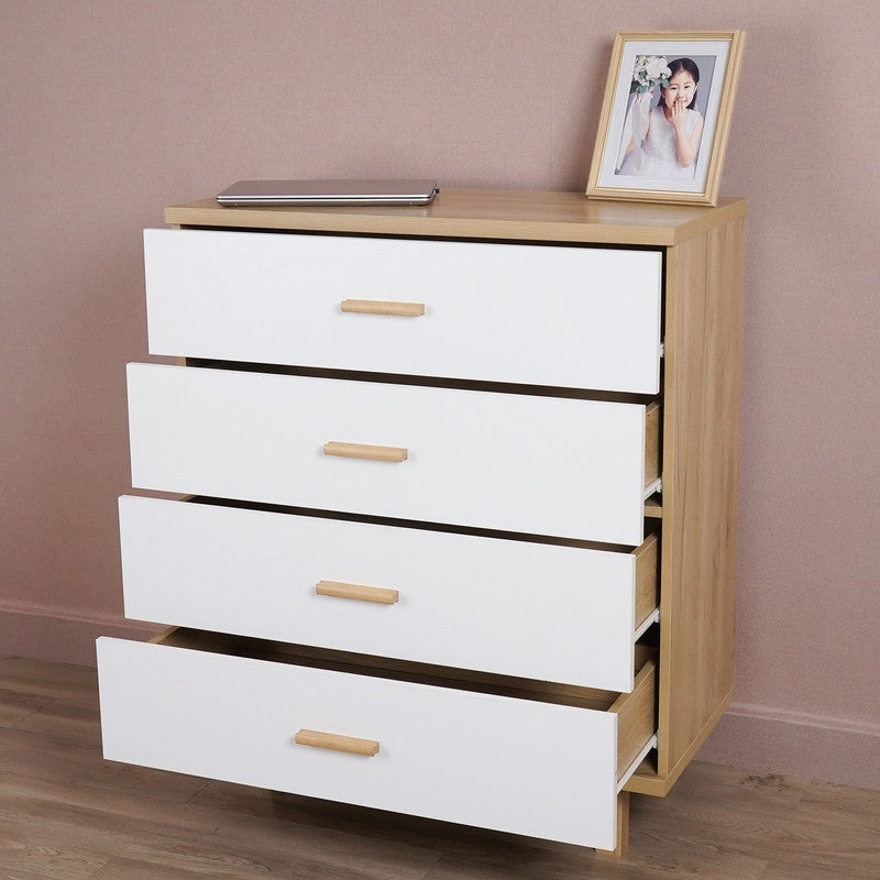 Wood Chest Accent Cabinet with 4 Drawers - - 36400182 - Mycitystee