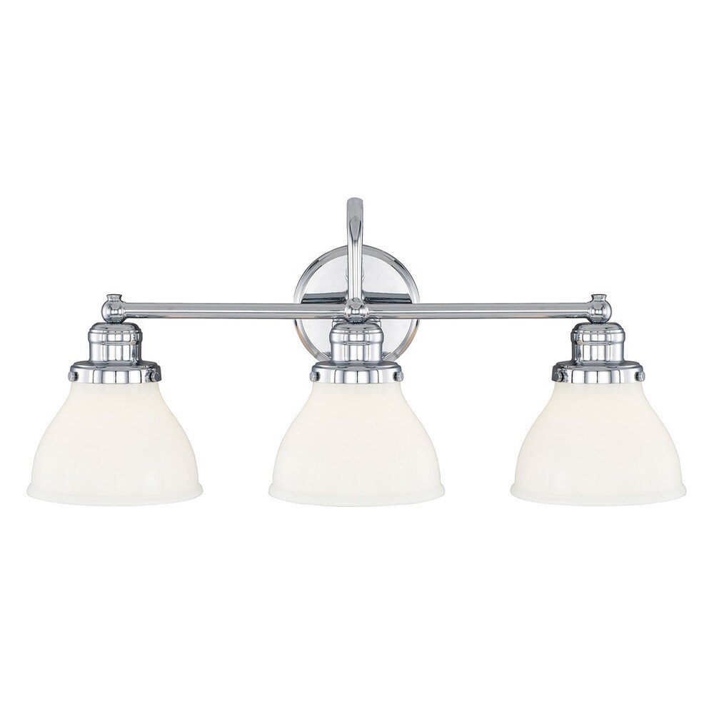 Baxter 24-inch 3-light Bath/ Vanity Light w/ Milk Glass - Mycitystee