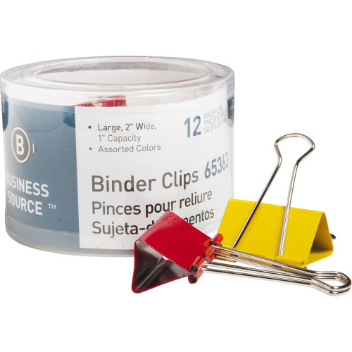 Business Source Colored Fold-back Binder Clips (65363) - Mycitystee