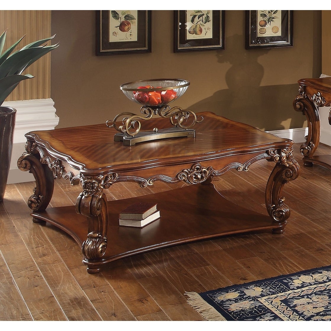 ACME Vendome Cherry-finished Square Coffee Table - Mycitystee