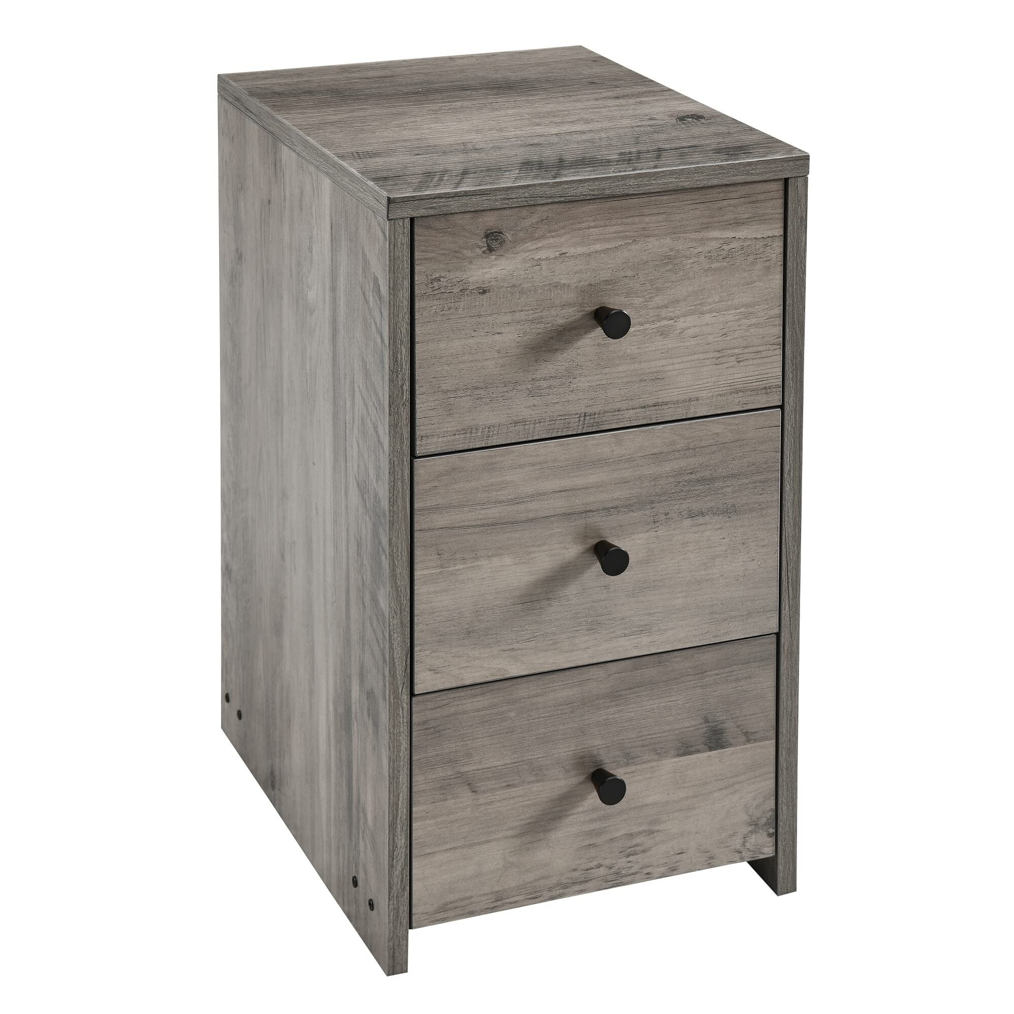 Small Dresser， Narrow Storage Cabinet with 3 Wooden Drawers， Slim Side Drawer Chest， 20.8