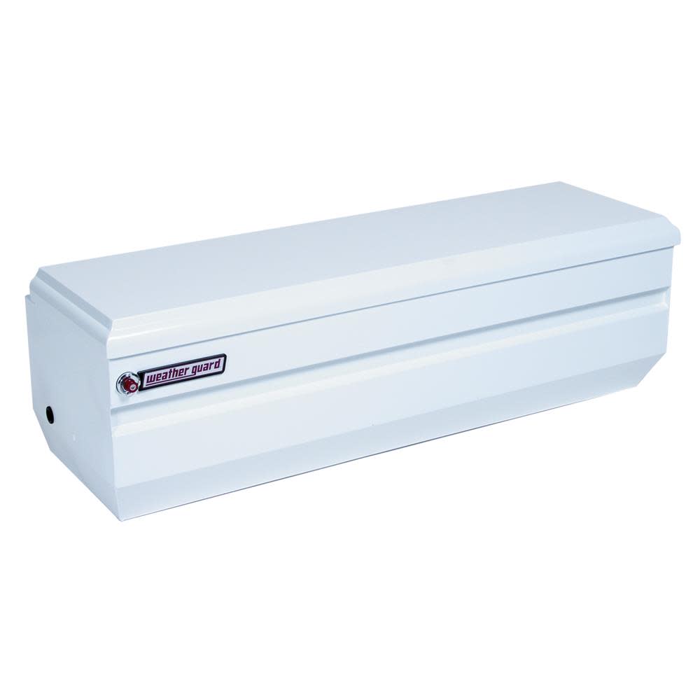 62-in x 20-in x 19.25-in White Steel Universal Truck Tool Box - Mycitystee