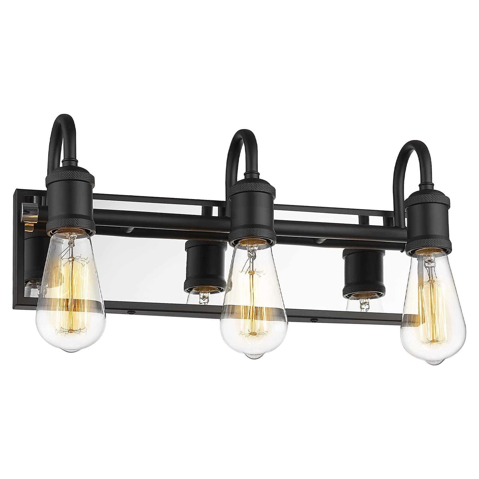 Industrial Modern Bathroom Vanity Lights，3-Light Indoor Sconces Wall Lighting Water Pipe - Mycitystee