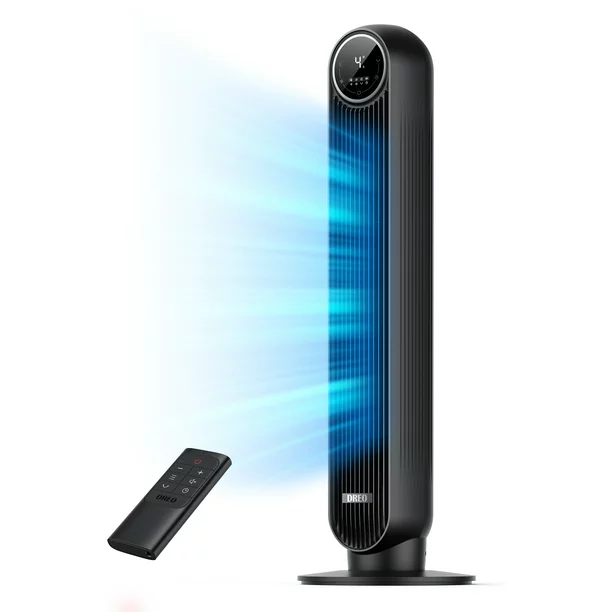 Dreo Tower Fan， Fan， 90° Oscillating 4 Modes， Fan With Remote， Large LED Display - Mycitystee