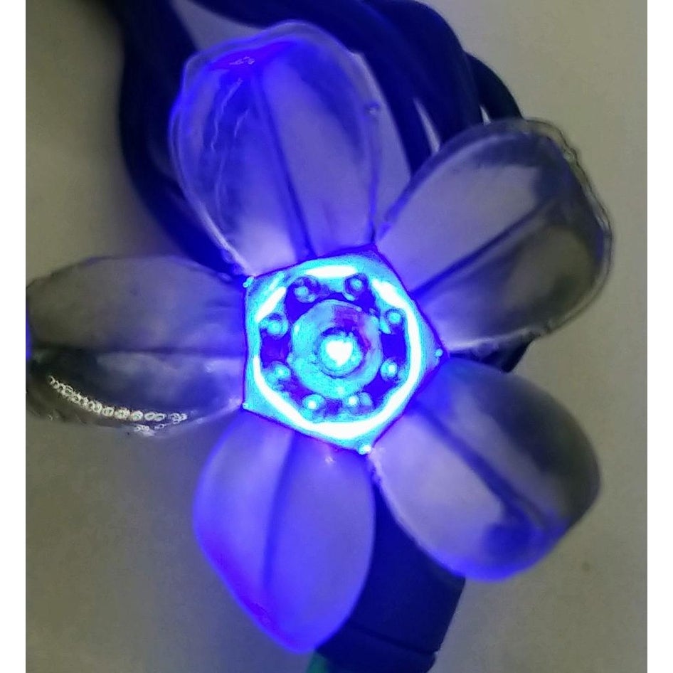 Blue Flower LED Set of 25 Lights Light String - Mycitystee