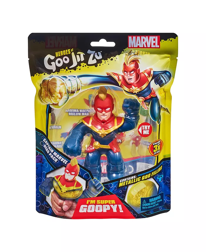Heroes of Goo Jit Zu Captain Marvel Hero Toy-Captain Marvel - Mycitystee