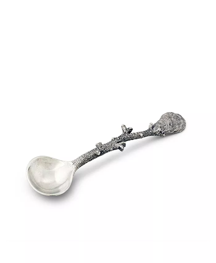 Vagabond House Small Solid Pewter Ocean Coral Ladle， Sauce， Serving Spoon - Mycitystee