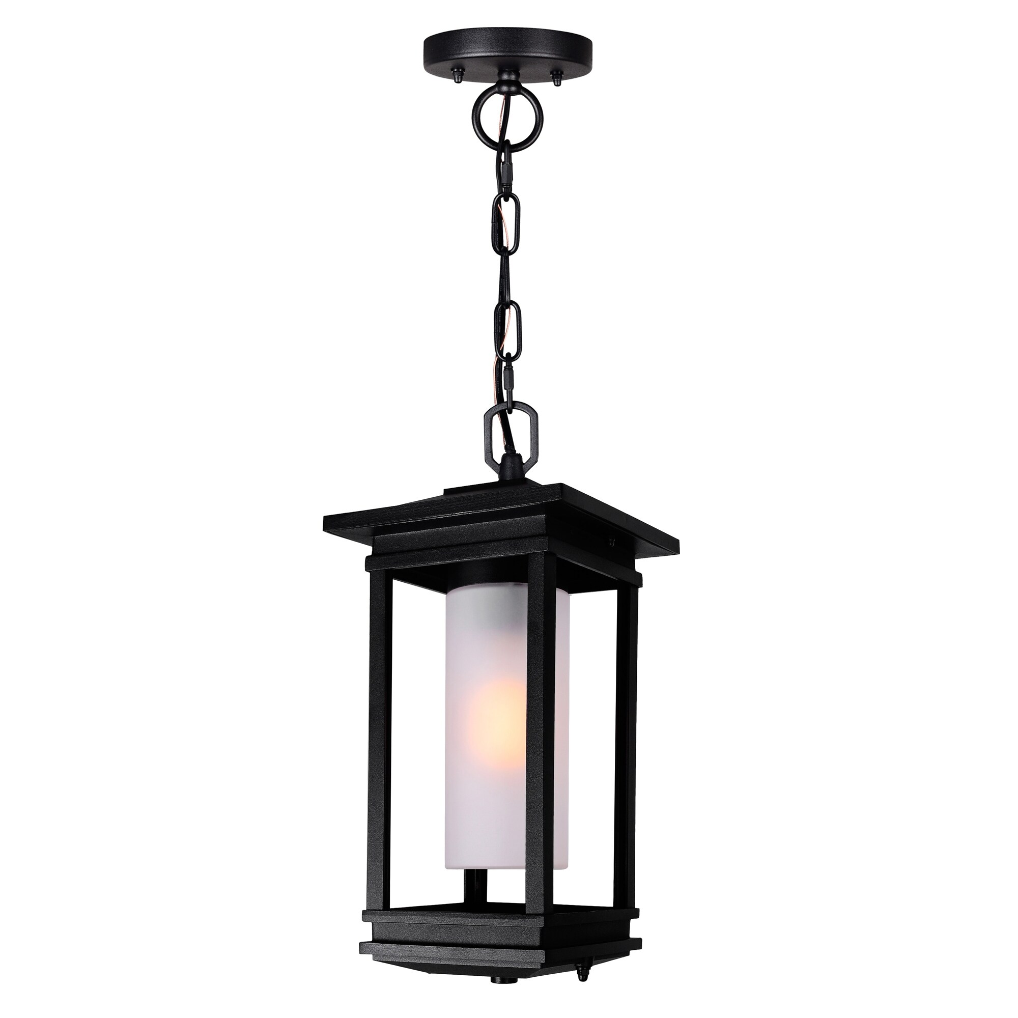 Granville 1 Light Black Outdoor Hanging Light - Mycitystee