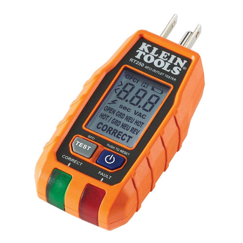 Klein Tools GFCI Receptacle Tester with LCD - Mycitystee