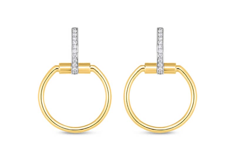 Roberto Coin 18KT Yellow Gold Earrings With Diamonds - Mycitystee