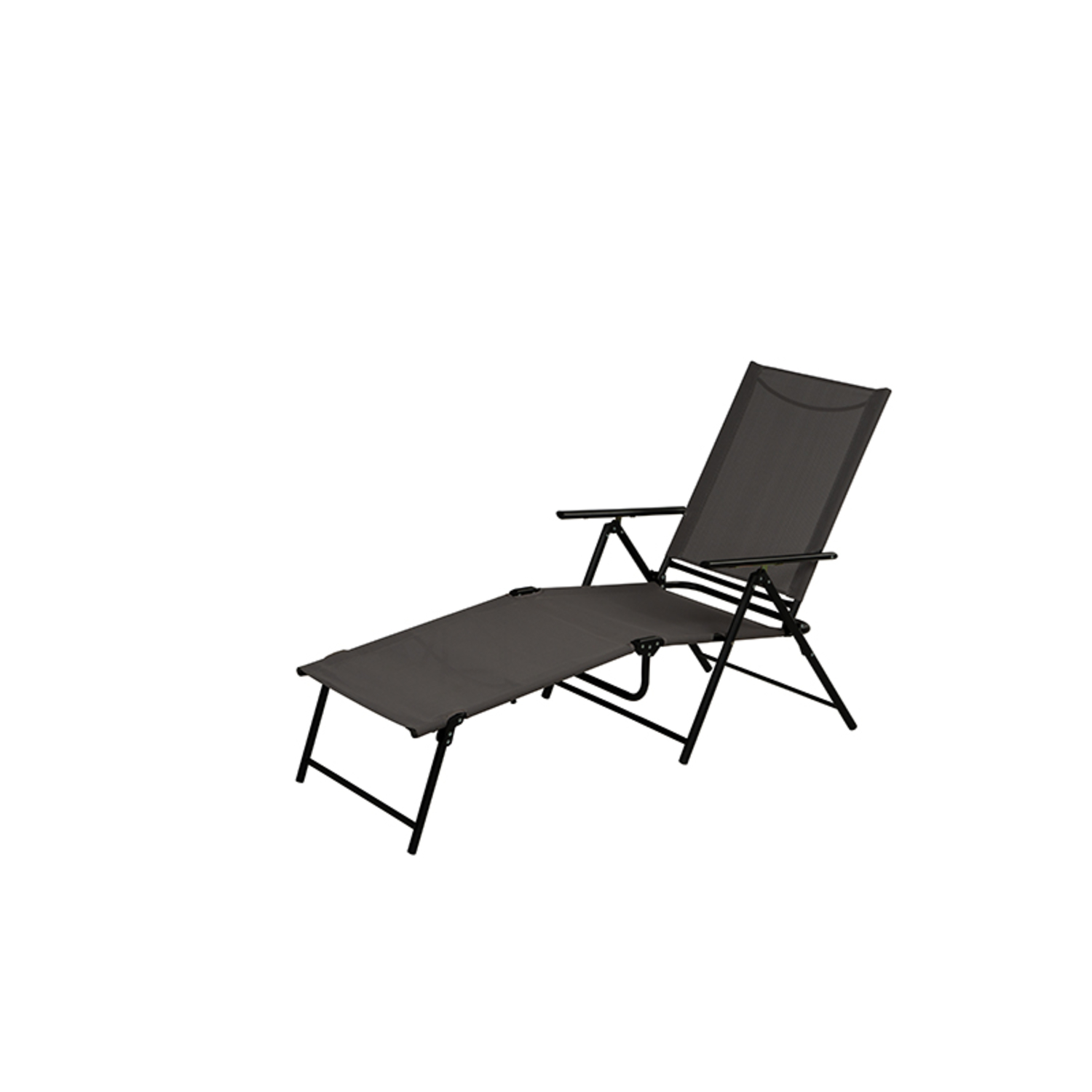 Living Accents Black Steel Frame Sling Lounge Chair - Mycitystee