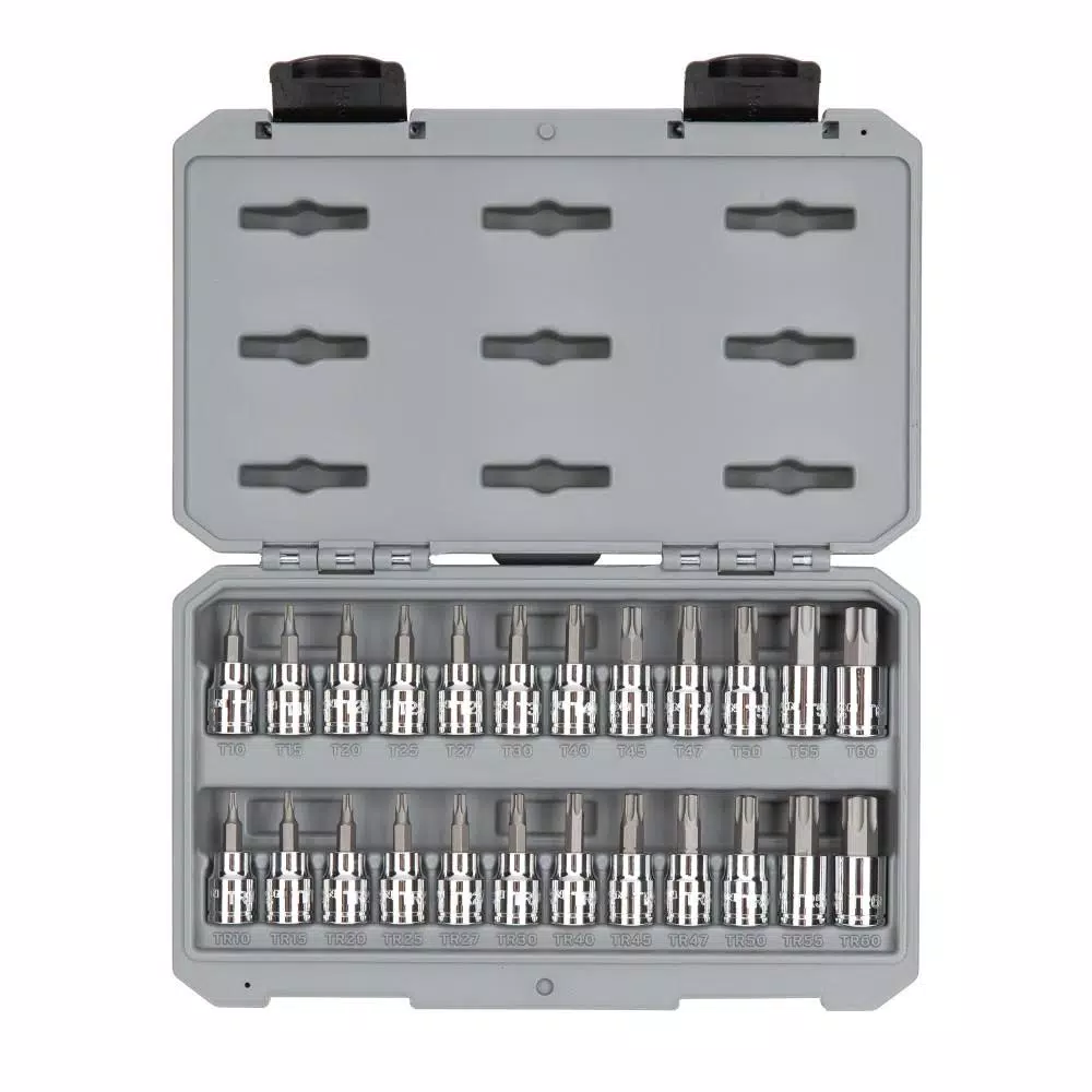 TEKTON 3/8 in. Drive Torx and Tamper-Resistant Torx Bit Socket Set (24-Piece) and#8211; XDC Depot - Mycitystee