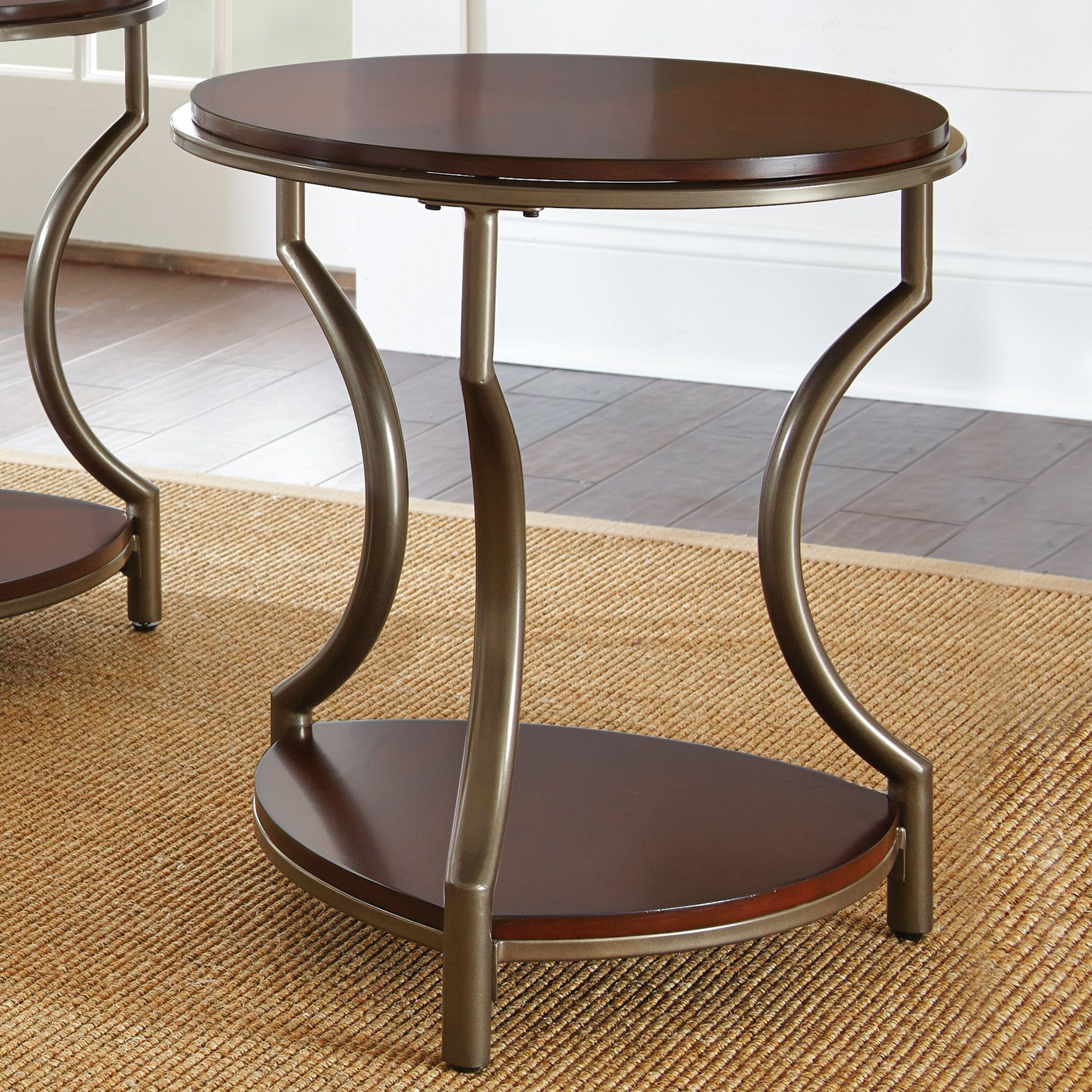Copper Grove Marcus Round Mixed Media End Table - Mycitystee