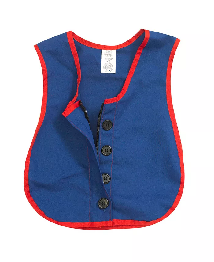 Children's Factory Inc Manual Dexterity Combo Zipper， Button Vest - Mycitystee