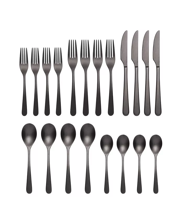 Oneida Kenbrook Tumbled 20 Piece Everyday Flatware Set， Service For 4 - Mycitystee