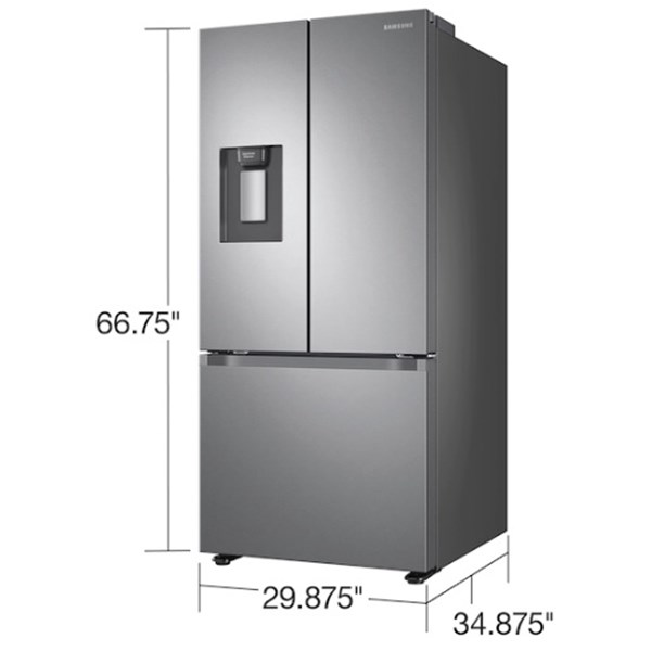 22 cu ft French Door Stainless Refrigerator - Mycitystee