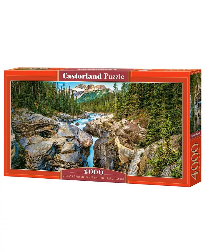 Castorland Mistaya Canyon， Banff National Park， Canada Jigsaw Puzzle Set， 4000 Piece - Mycitystee