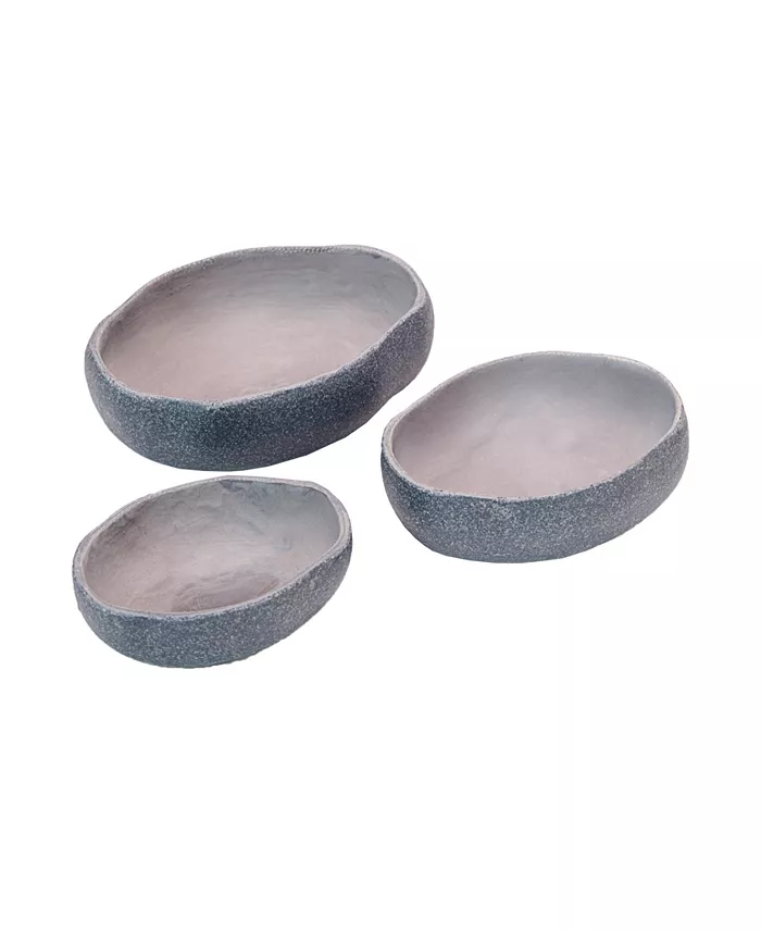 Yellow Door Rustic Bowls， Set of 3 - Mycitystee