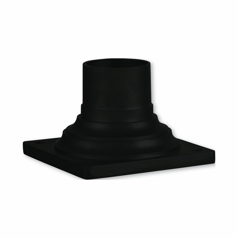 Textured Black Pier Mount Adapter - Textured Black - Mycitystee