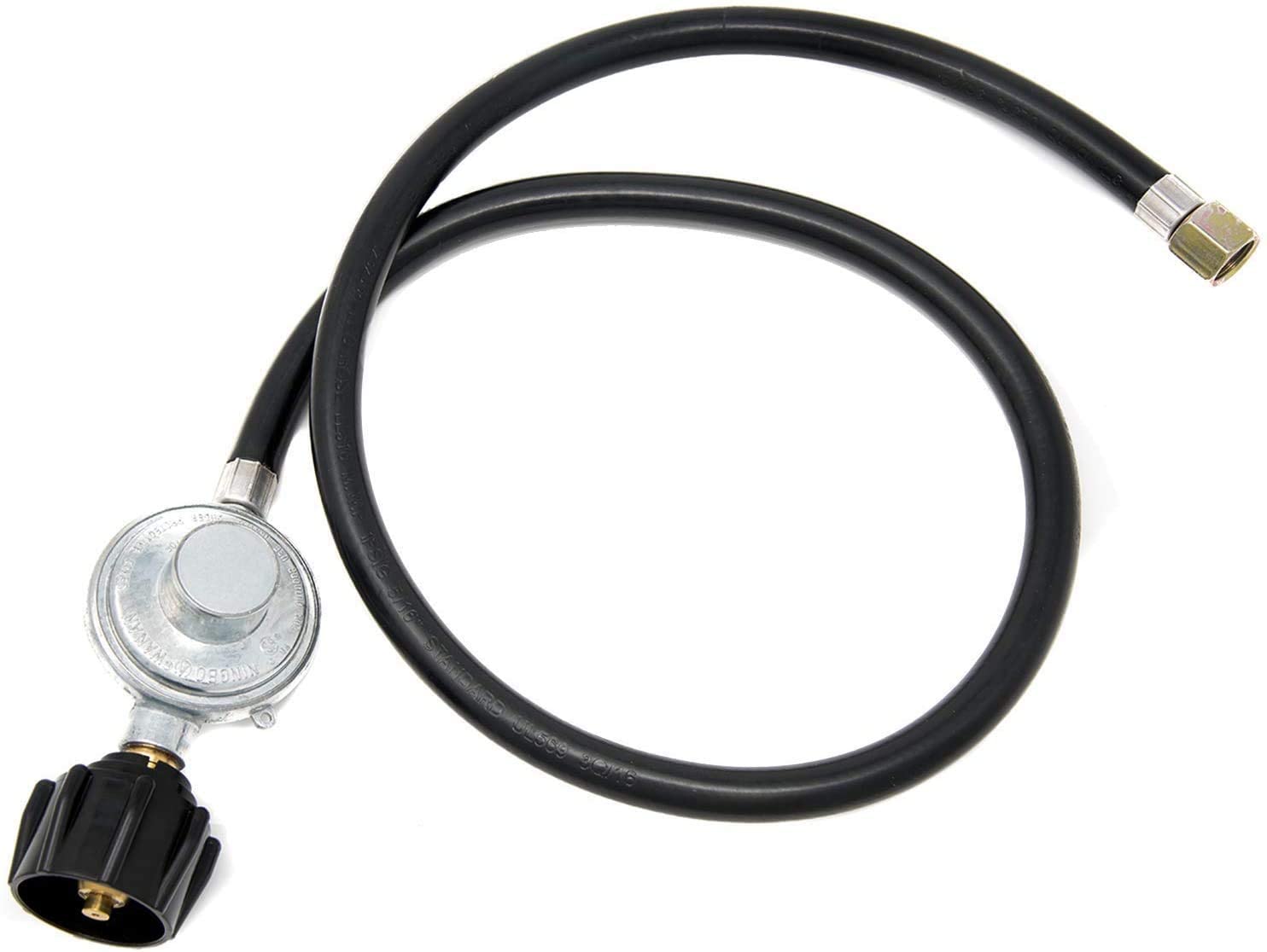 3 Feet Hose Regulator LP Conversion Kit, QCC1/Type 1, Replacement Regulator and Hose for Gas Bbq Grill Models - Mycitystee