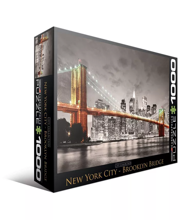 Eurographics City Collection - New York City - Brooklyn Bridge - 1000 Piece Puzzle - Mycitystee