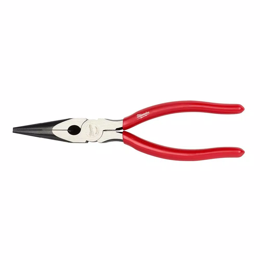 Milwaukee 8 in. Dipped Grip Long Nose Pliers and#8211; XDC Depot - Mycitystee