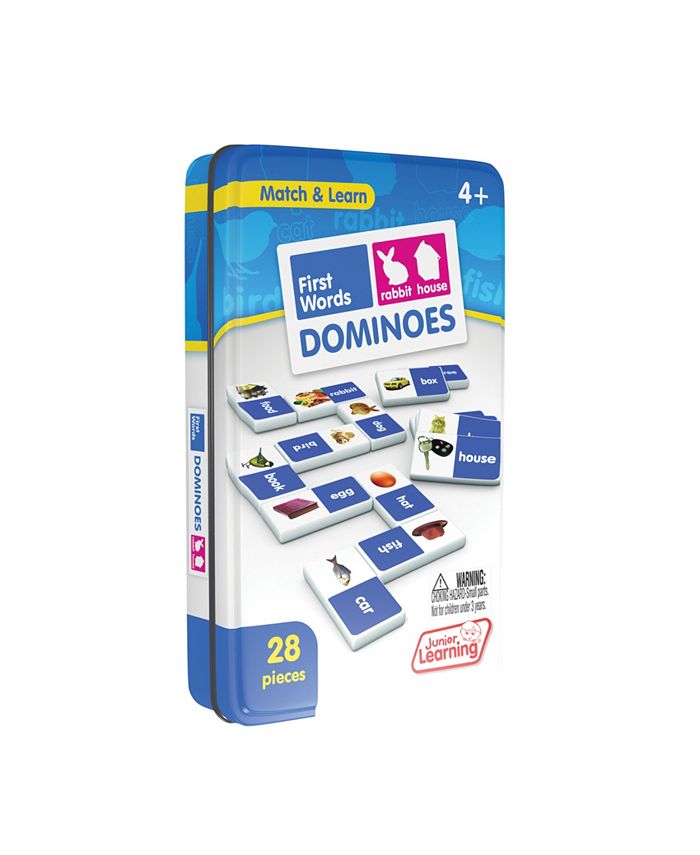 Junior Learning First Words Dominoes Match and Learn Educational Learning Game - Mycitystee