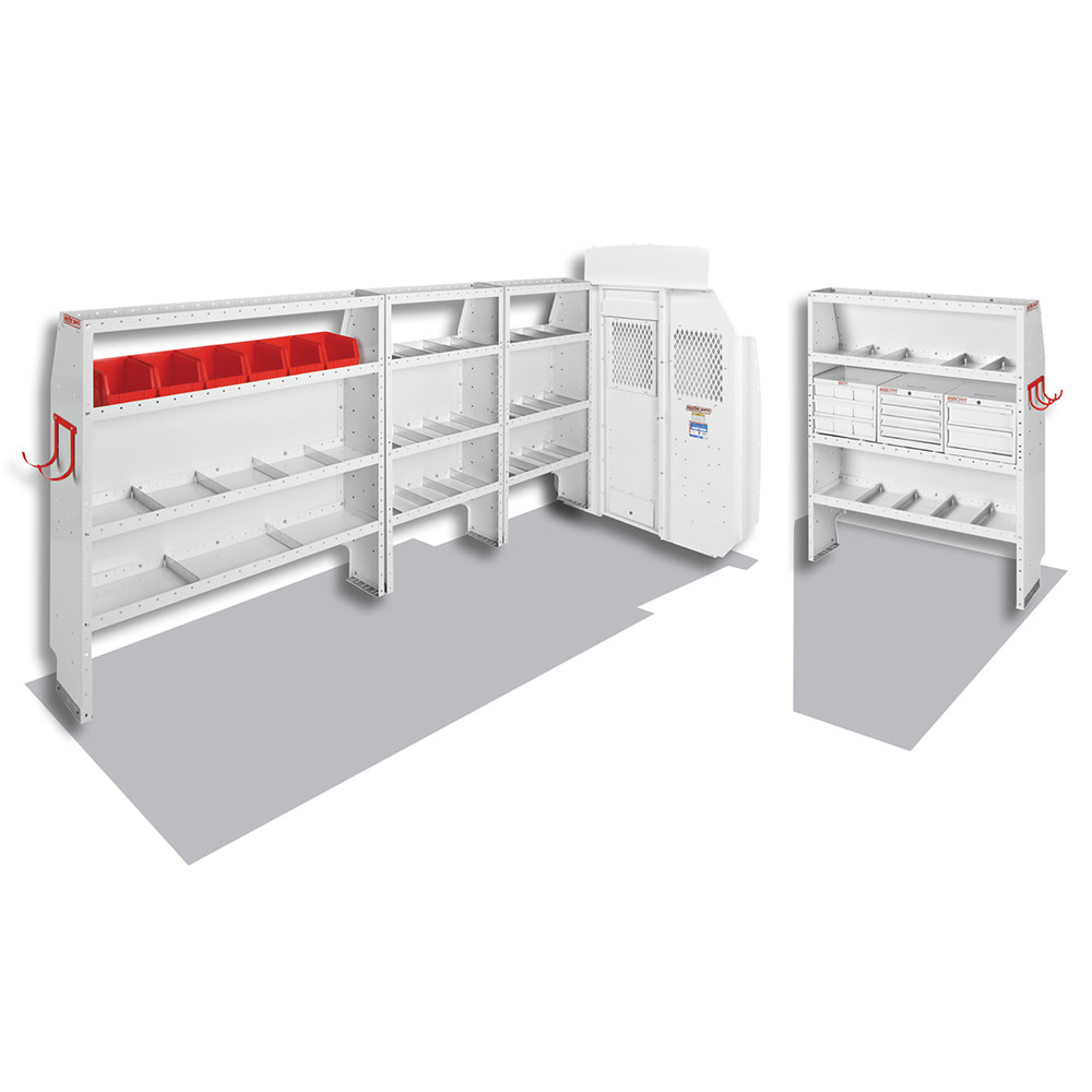 General / Contractor Package for High Roof, 148 Inch Extended Inch Wheel Base Ford Transit Vans - Mycitystee