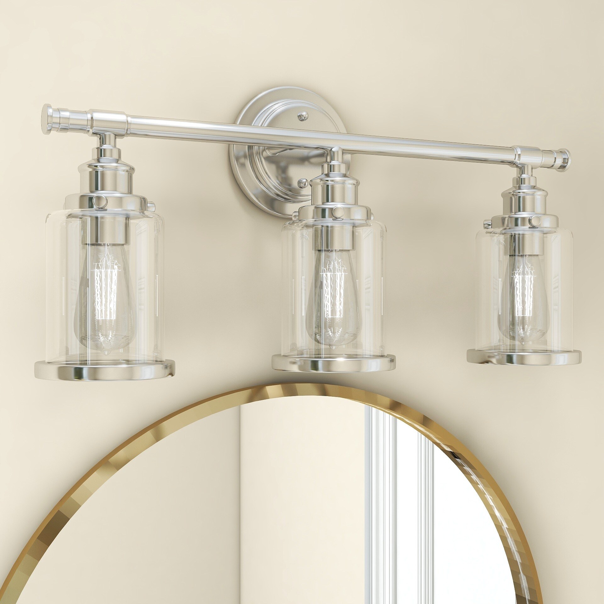 3 Light Vanity Light Fixture with Bathroom Set - 23.5