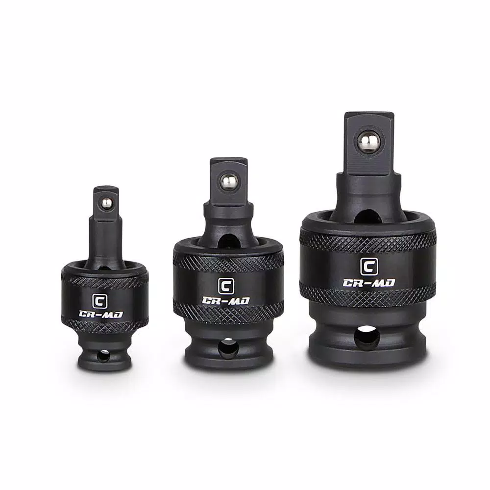 Capri Tools 1/4， 3/8， 1/2 in. Drive Impact Universal Joint Set (3-Piece) and#8211; XDC Depot - Mycitystee